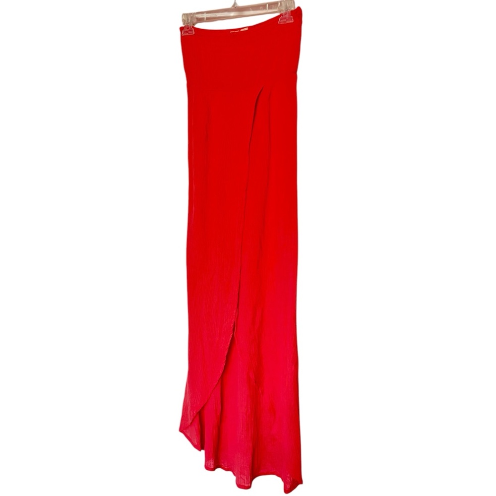 Lagaci Coral Maxi Strapless Swim Cover-up
